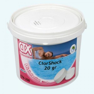 Chloras greitai tirpstantis CTX-250 20 gr. tabletės